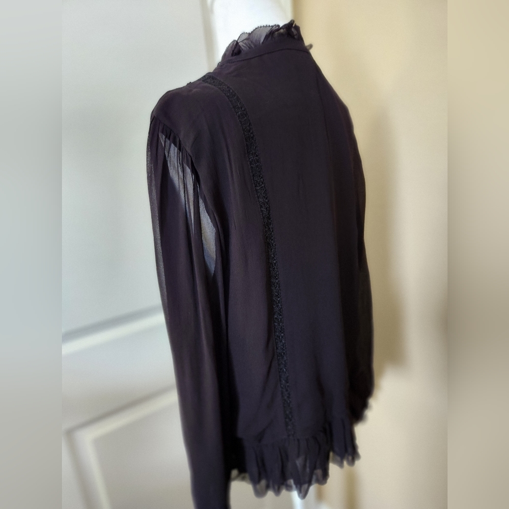 NEW NWT Laia Anthropologie Black Top Size XL - Picture 3 of 9